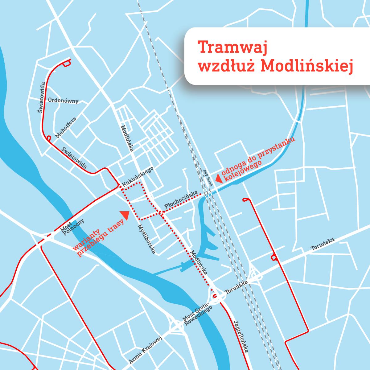 Tramwaj wzdłuż Modlińskiej w Warszawie – umowa na dokumentację podpisana