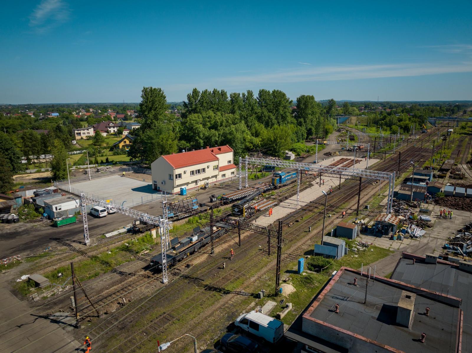 Trwa przebudowa stacji kolejowej w Oświęcimiu