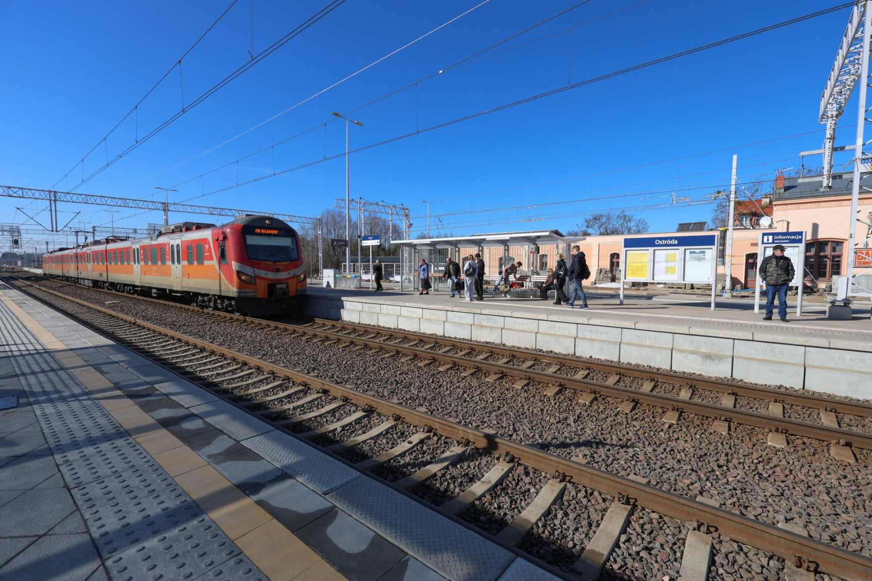 Trwa modernizacja stacji Ostróda i linii kolejowej nr 353 za 312 mln zł