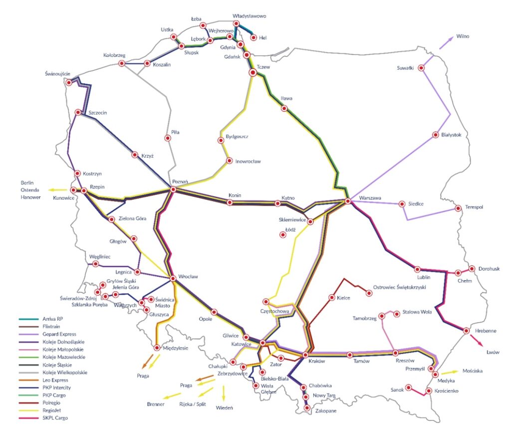 UTK: Otwarty dostęp do infrastruktury kolejowej – złożone wnioski i nowe decyzje