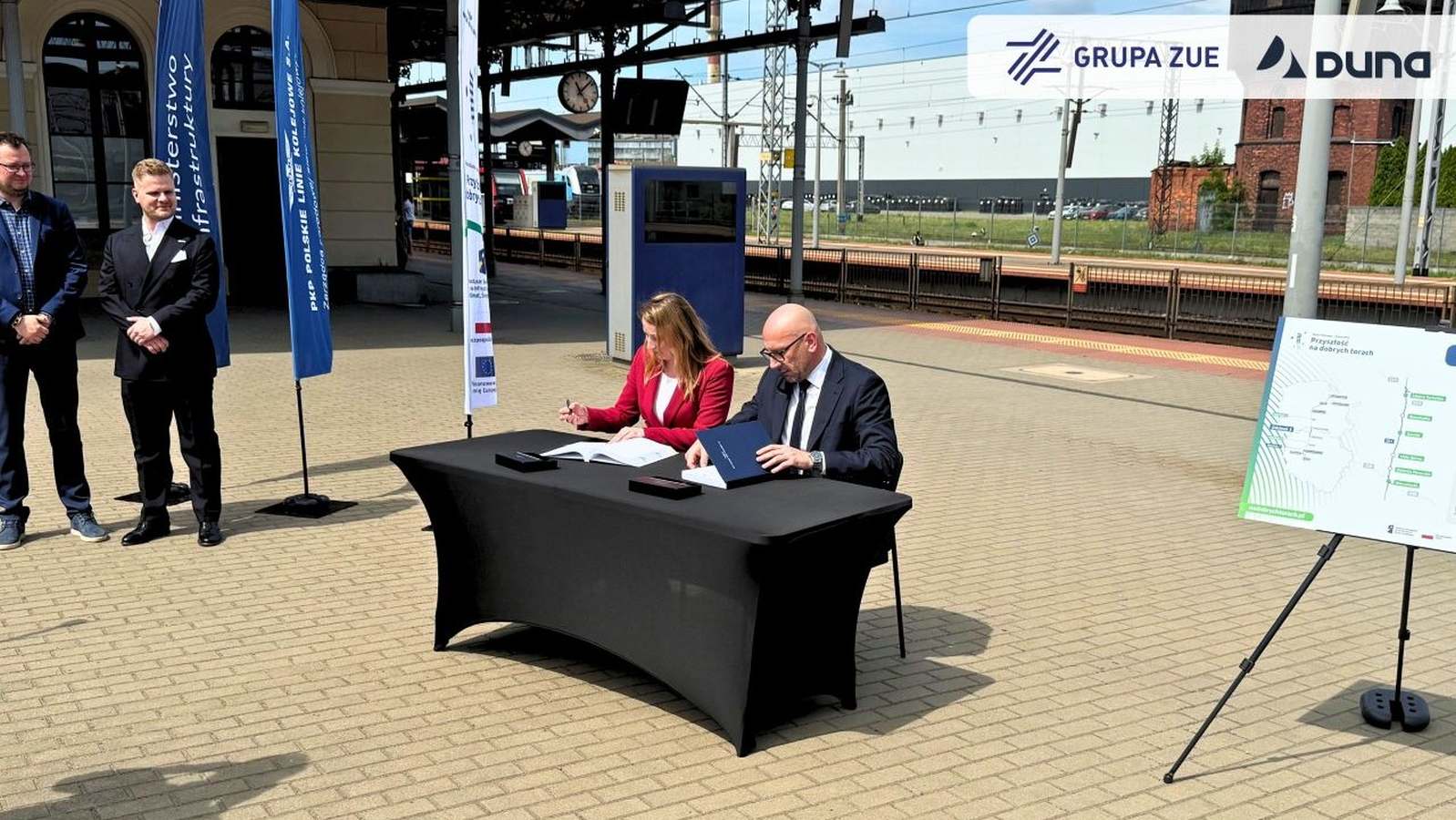 ZUE i Duna Polska z miliardowym kontraktem na modernizację odcinków linii kolejowej nr 201